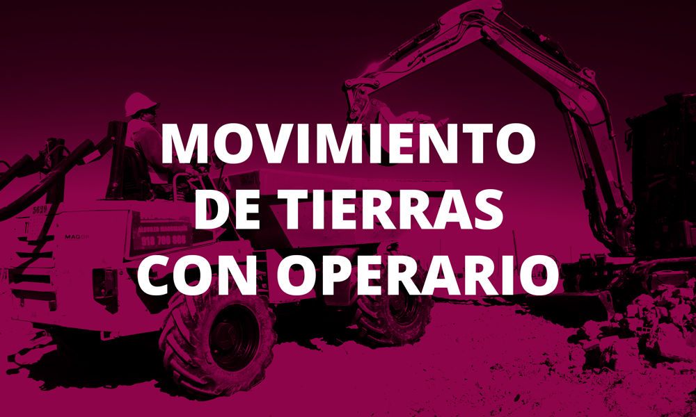 Moviento de Tierras con Operario Moviento de Tierras con Operario